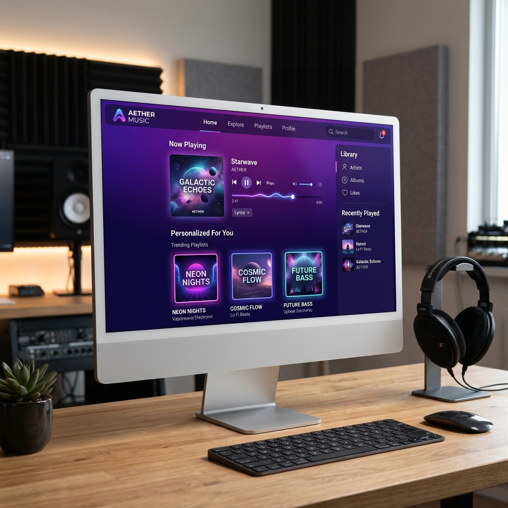 Echo Music Platform - Creative web design and development by AMIBUCK